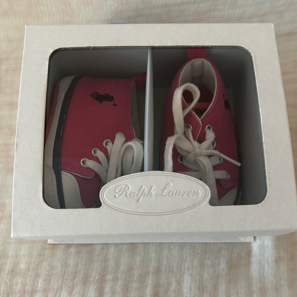 EUC RL Ralph Lauren infant sneakers. Size 2c.